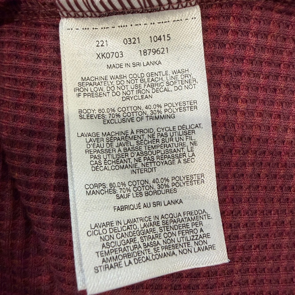 Columbia Women's Cascade Gorge Thermal Long Sleeve Top - Burgundy - Picture 7 of 7